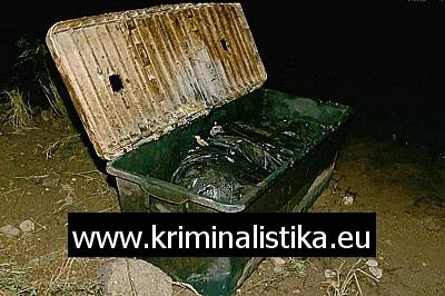 Plastová truhla s tělem Sekáčové.